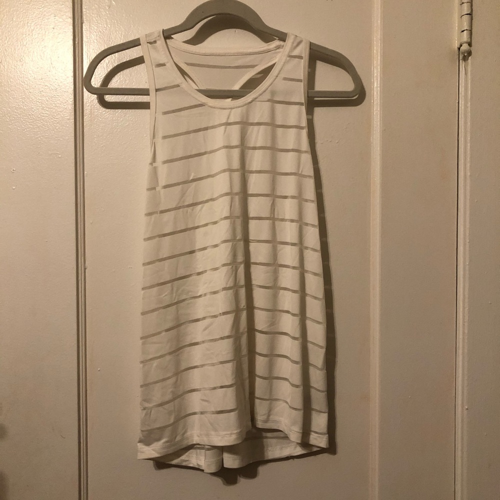 White Racerback Tank